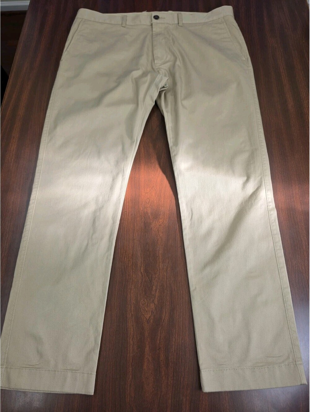 J Crew Slim Fit Flex Chino Pants Size 36x30 Khaki Tan Flat Front Smart Casual
